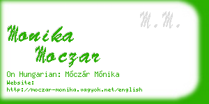 monika moczar business card