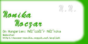 monika moczar business card